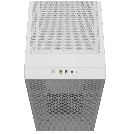 3000D AIRFLOW White Mid-Tower PC Case; 2x 3.5'' |  2x 2.5'' Drive Bays; Up to 360mm Radiator compatible; 2x 120mm fan incl
