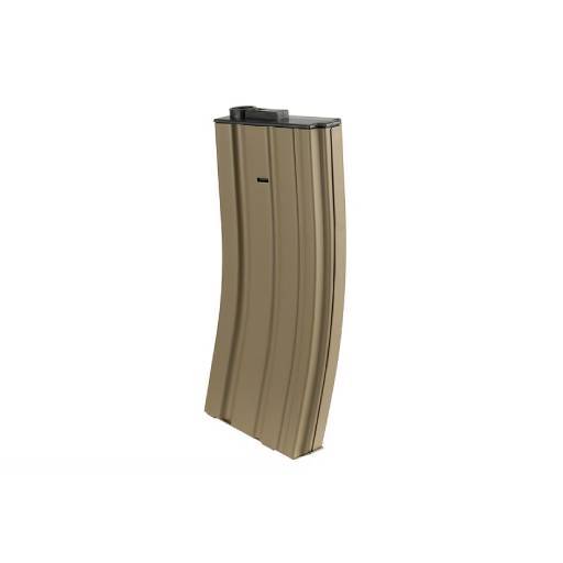 Lancer Tactical 120 Round Mid-Capacity Metal Magazine - Tan (M4/M16 AEG) 120 RDS, TAN - LT-01T-MIDMAG-G2