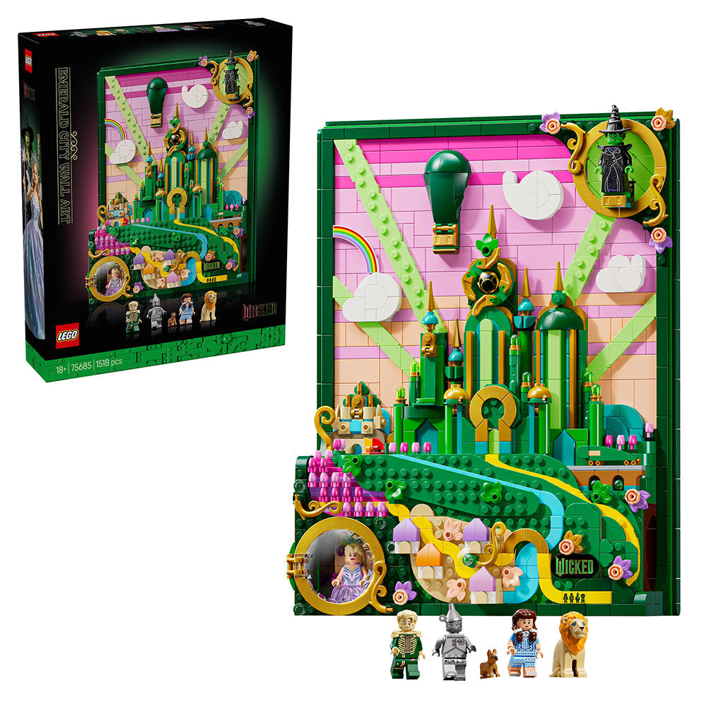 LEGO® Wicked Emerald City Wall Art Fantasy Decor Gift for Adults 75685