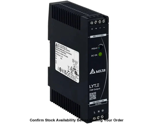 75w 48V DIN rail PSU for hardened POE switch.