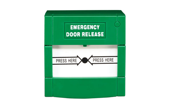 Call Point - double contact resettable green, with lid