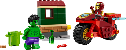 LEGO Iron Man With Bike And The Hulk — Set 76287