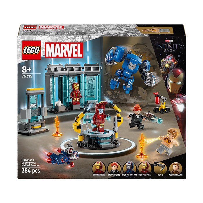LEGO® ǀ Marvel Iron Man’s Laboratory: Hall of Armour with Minifigures 76315