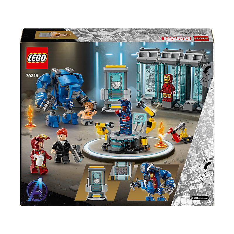 LEGO® ǀ Marvel Iron Man’s Laboratory: Hall of Armour with Minifigures 76315