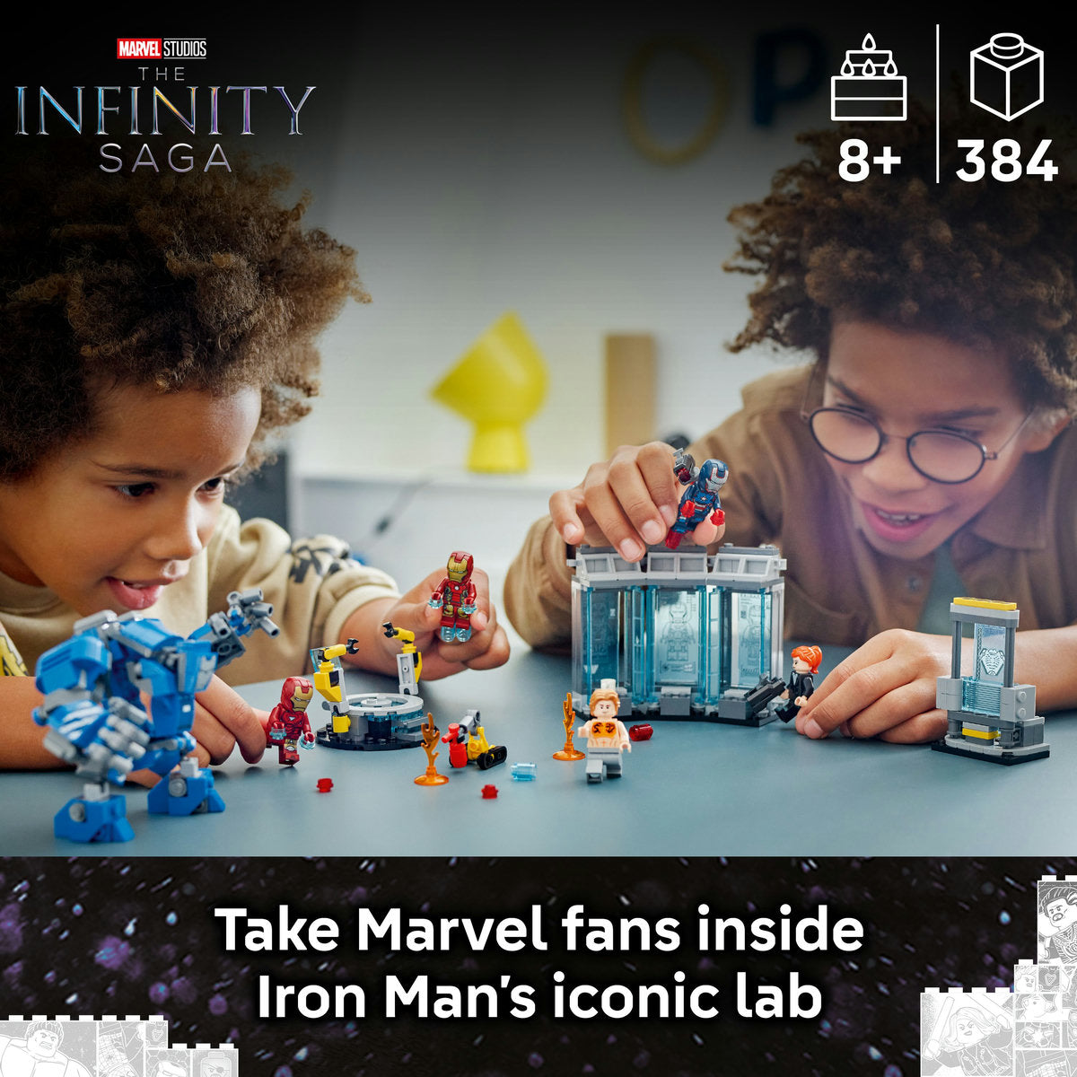 LEGO® ǀ Marvel Iron Man’s Laboratory: Hall of Armour with Minifigures 76315