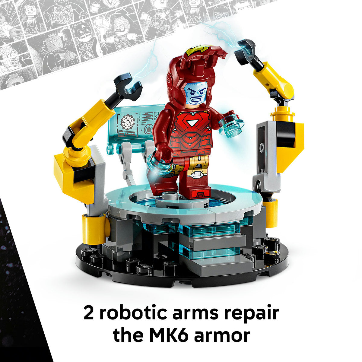 LEGO® ǀ Marvel Iron Man’s Laboratory: Hall of Armour with Minifigures 76315