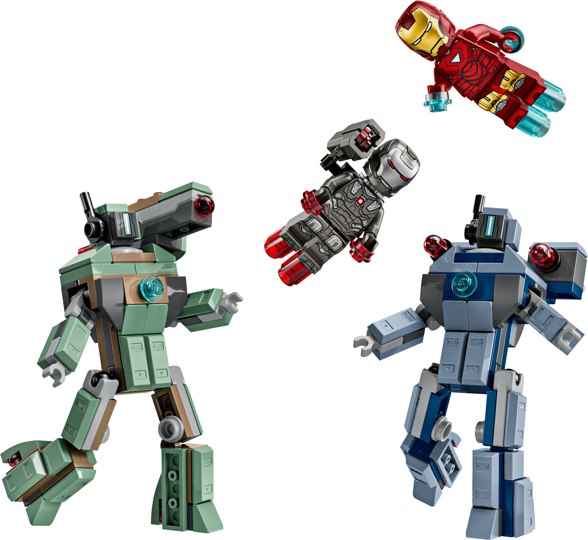 LEGO Iron Man & War Machine vs. Hammer Drones — Set 76320