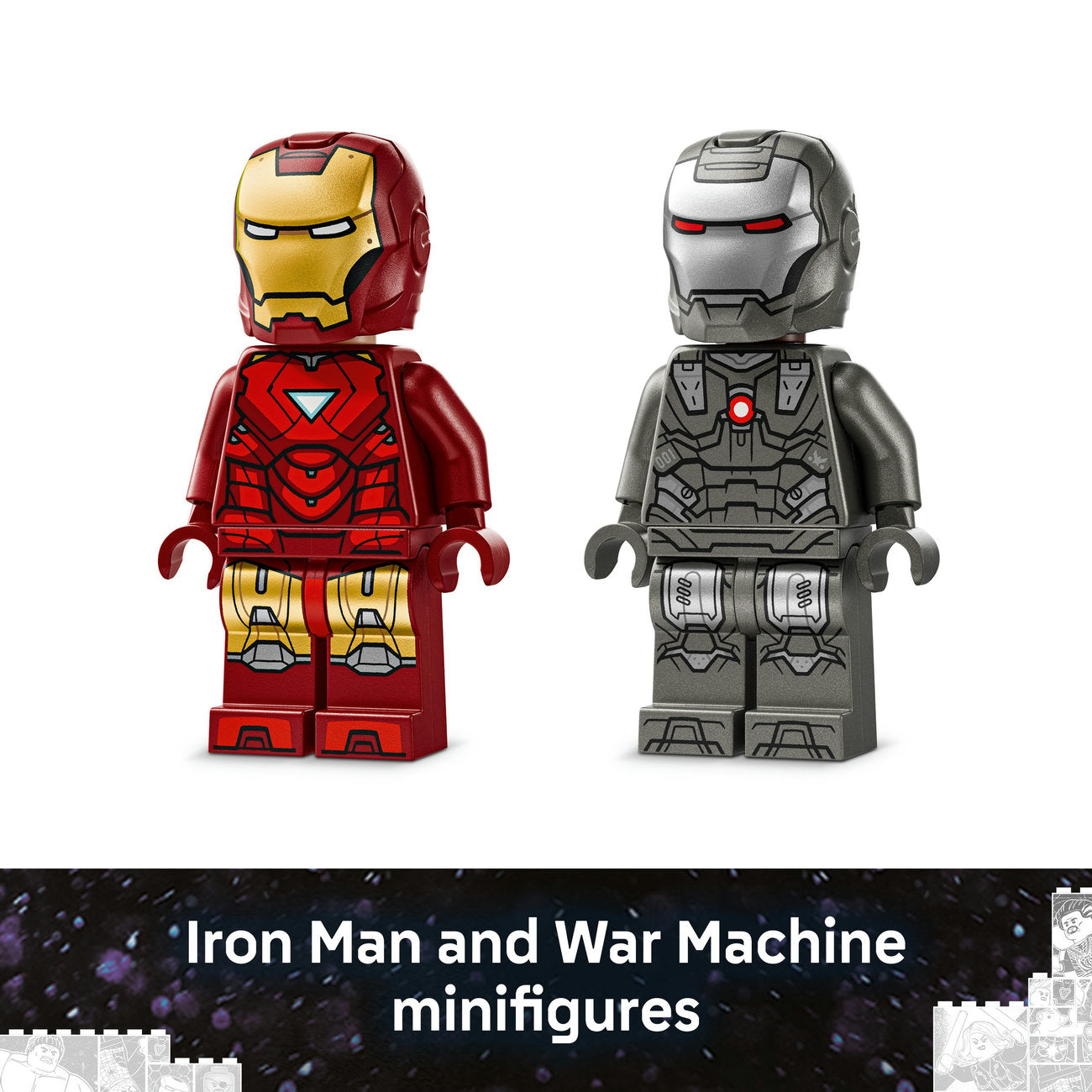 LEGO® ǀ Marvel Iron Man & War Machine vs. Hammer Drones Building Toy 76320