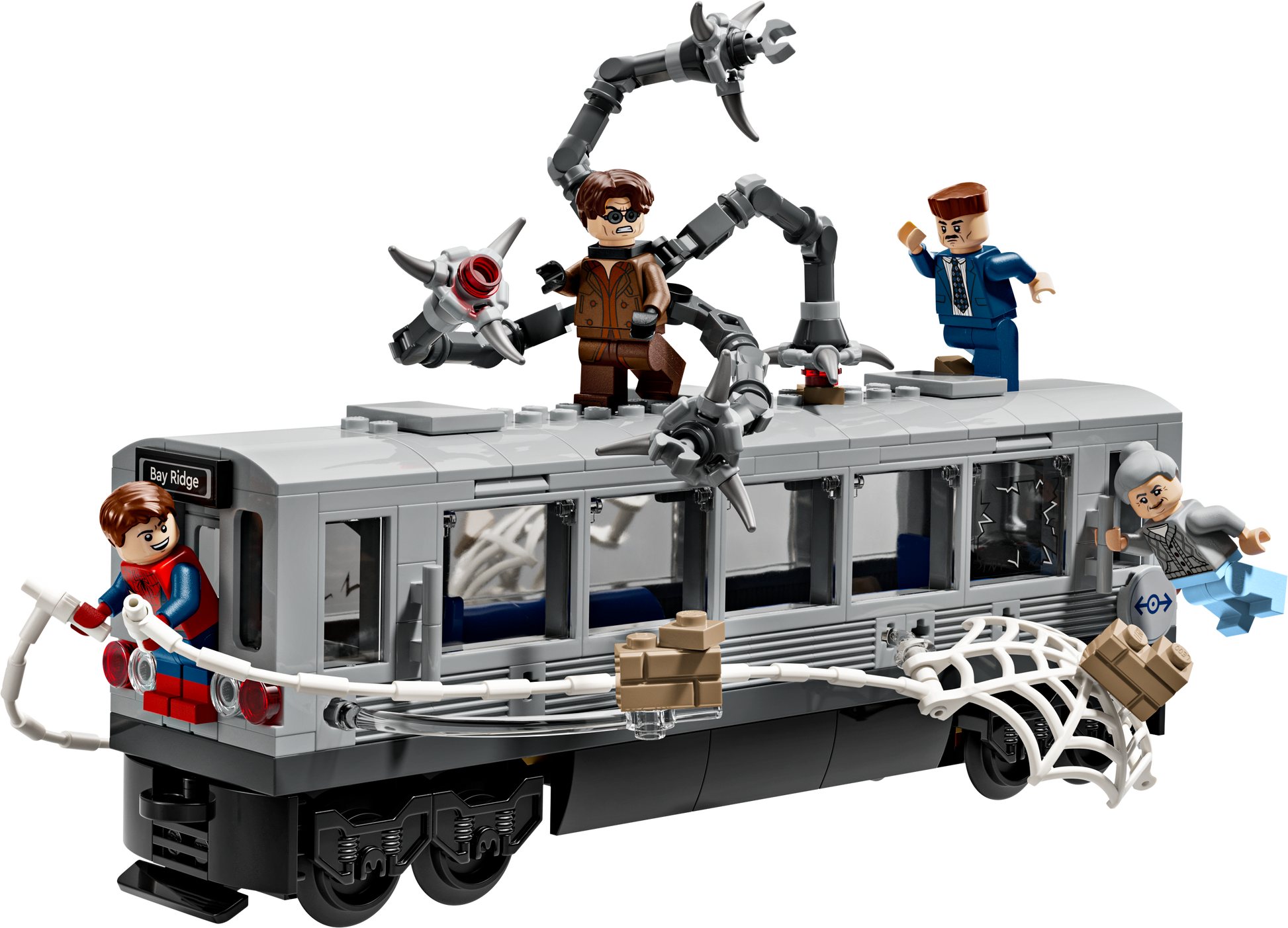 LEGO Spider-Man vs. Doc Ock Subway Train Scene — Set 76321