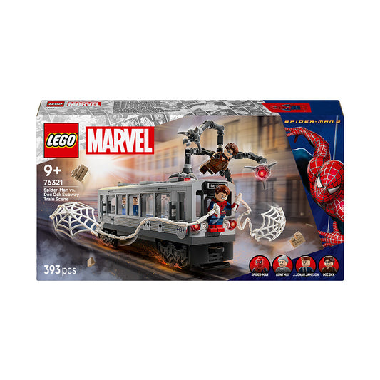 LEGO® ǀ Marvel Spider-Man vs. Doc Ock Subway Train Scene Building Toy 76321