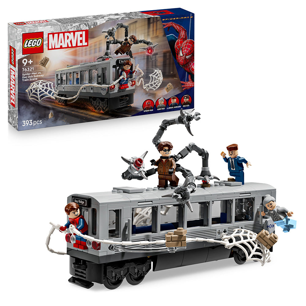 LEGO® ǀ Marvel Spider-Man vs. Doc Ock Subway Train Scene Building Toy 76321