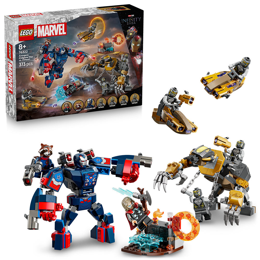 LEGO® ǀ Marvel Avengers: Endgame Thor vs. Chitauri Super Hero Action 76322