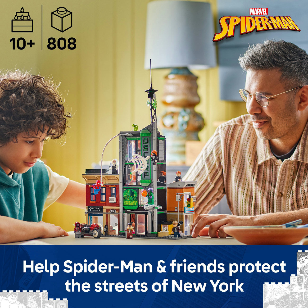 LEGO® ǀ Marvel Spider-Man vs. Oscorp, Kids’ Super Hero Building Kit 76324