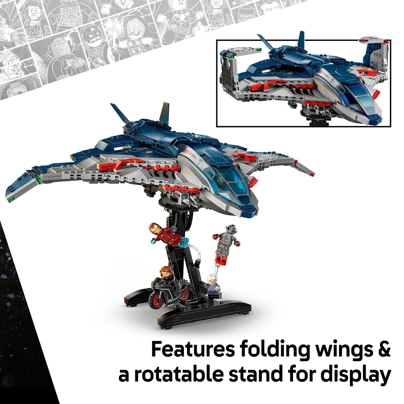 LEGO® ǀ Marvel Avengers: Age of Ultron Quinjet, Kids’ Building Kit 76325