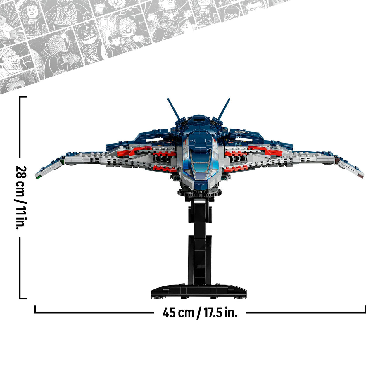 LEGO® ǀ Marvel Avengers: Age of Ultron Quinjet, Kids’ Building Kit 76325