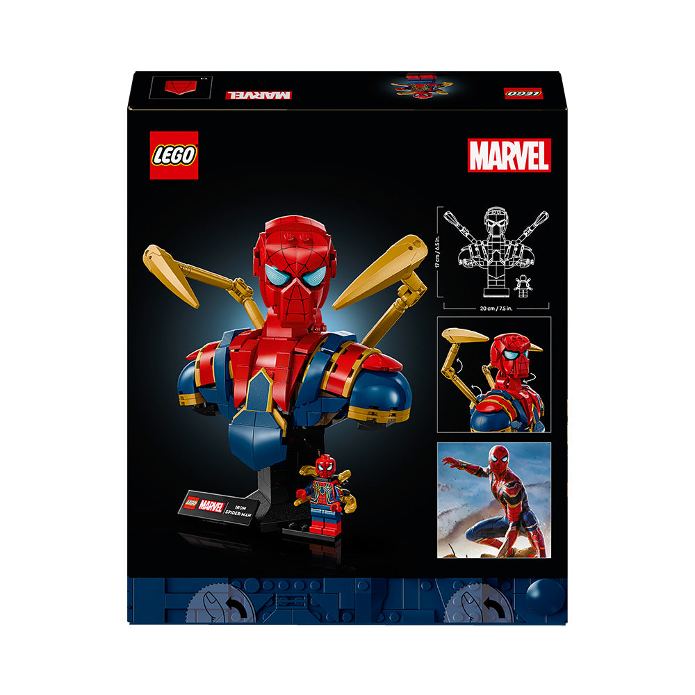 LEGO® ǀ Marvel Iron Spider-Man Bust Collectible Adult Building Set 76326