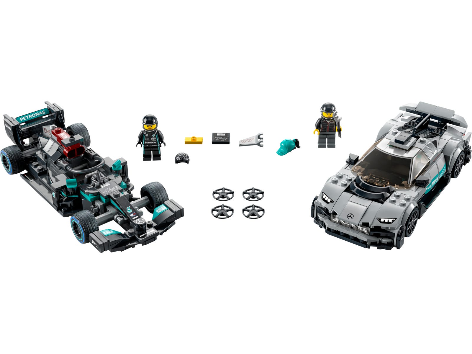 LEGO Mercedes-AMG F1 W12 E Performance & Mercedes-AMG Project One — Set 76909