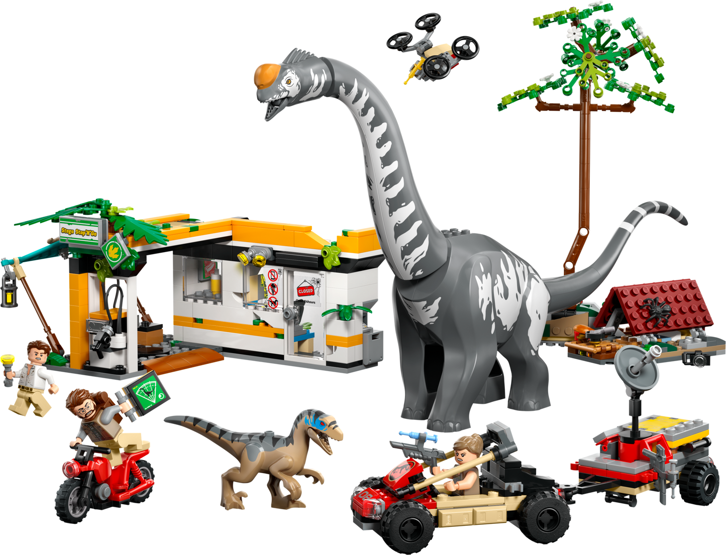 LEGO Raptor & Titanosaurus Tracking Mission — Set 76973
