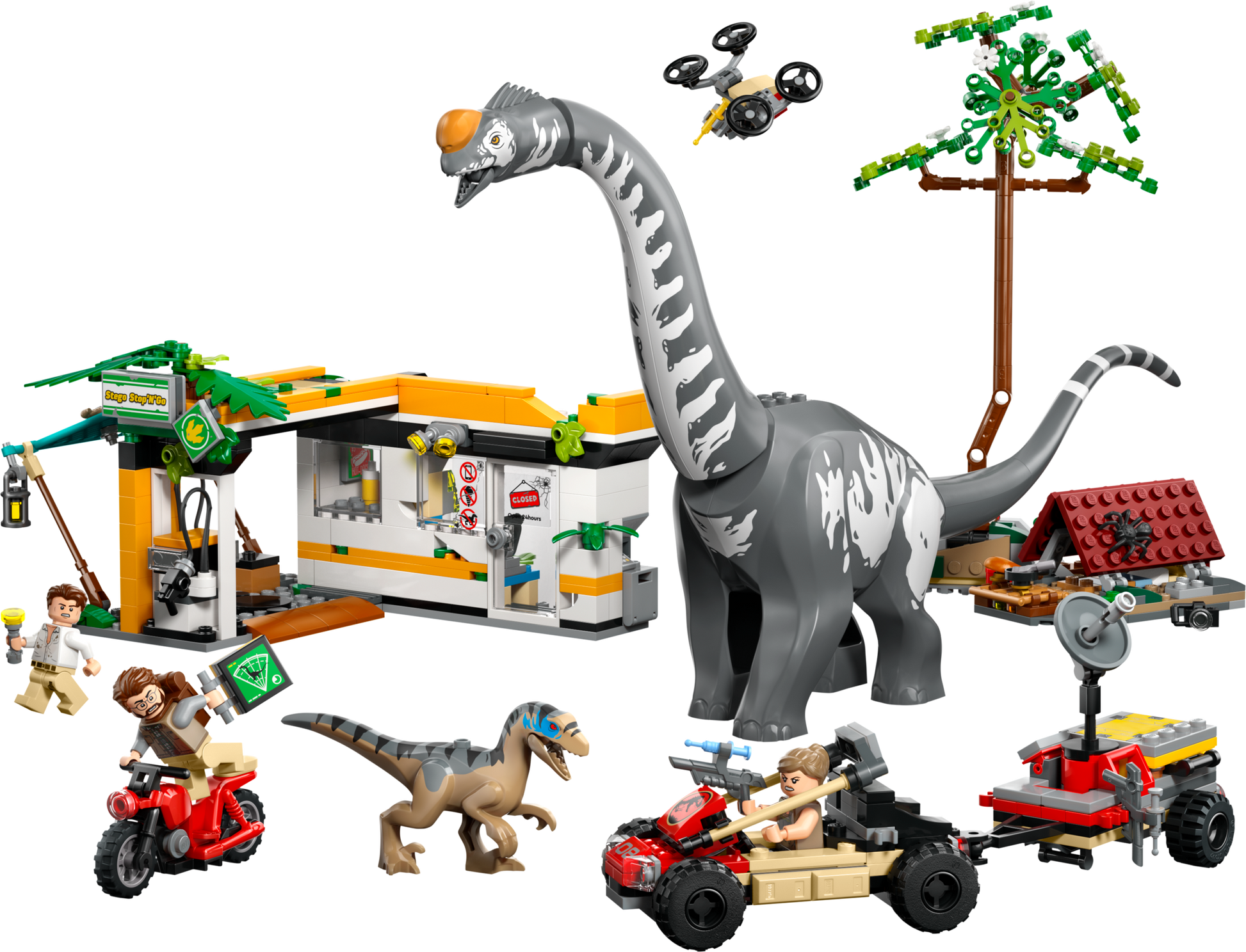LEGO Raptor & Titanosaurus Tracking Mission — Set 76973