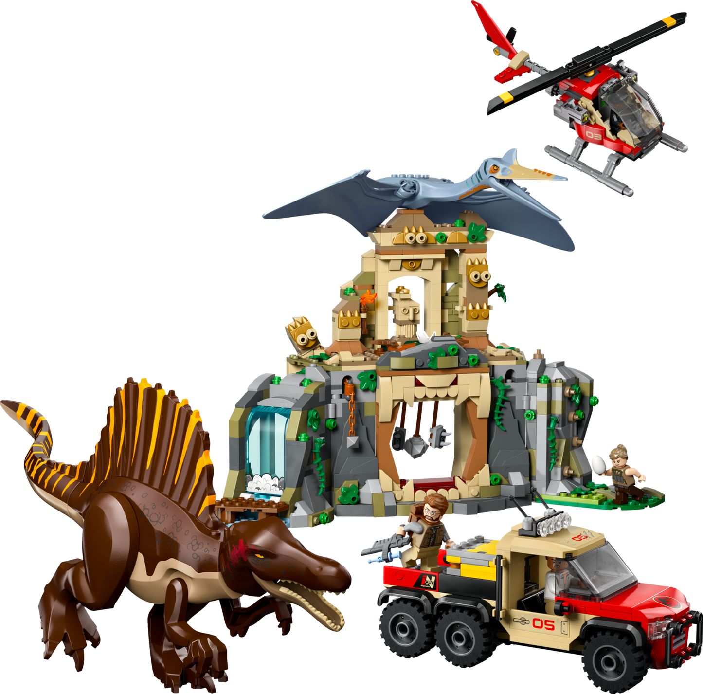 LEGO Spinosaurus & Quetzalcoatlus Air Mission — Set 76976