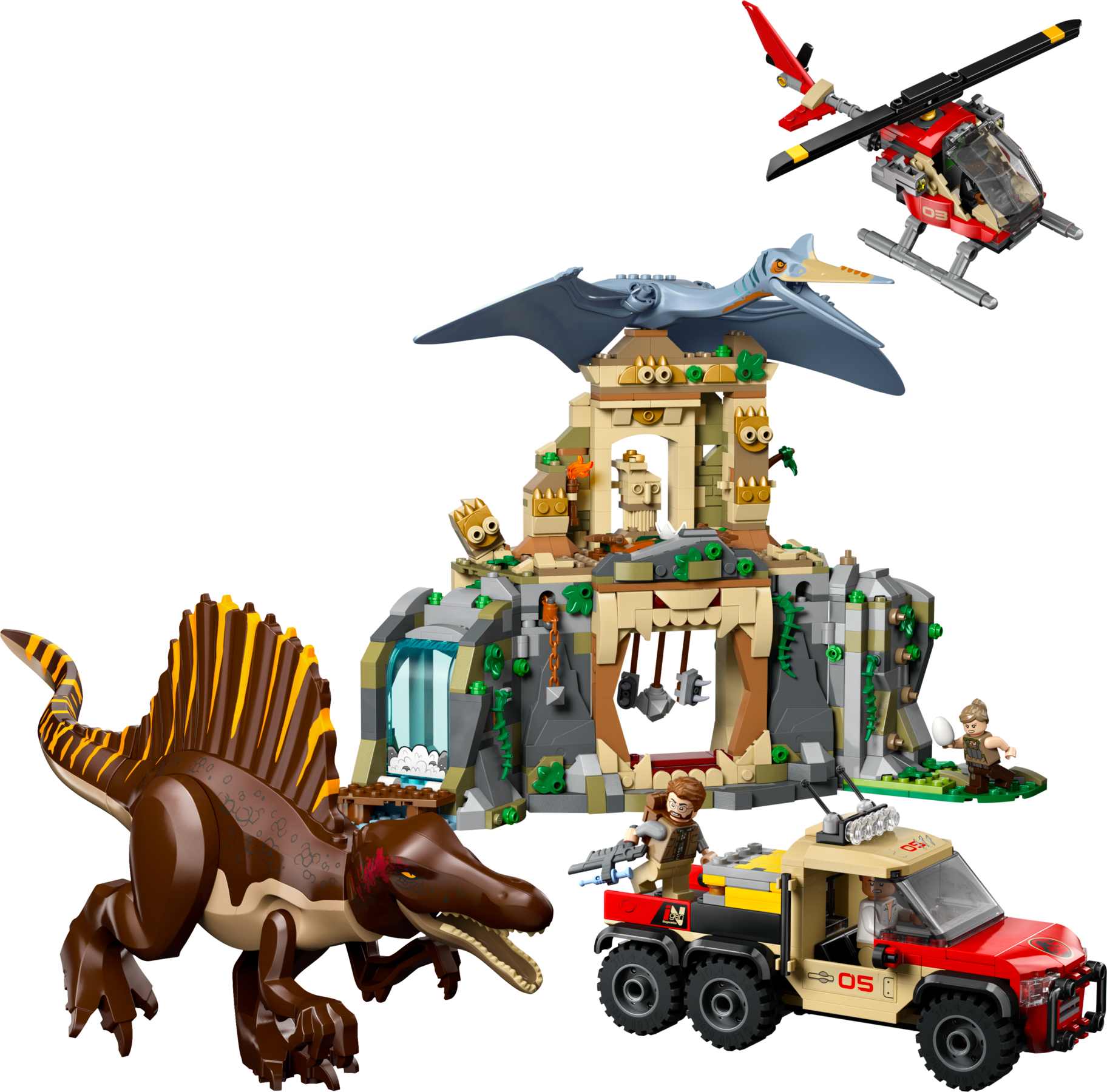 LEGO Spinosaurus & Quetzalcoatlus Air Mission — Set 76976
