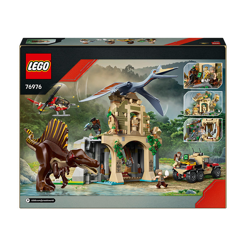LEGO® Jurassic World Spinosaurus & Quetzalcoatlus Air Mission Dinosaur Toy 76976