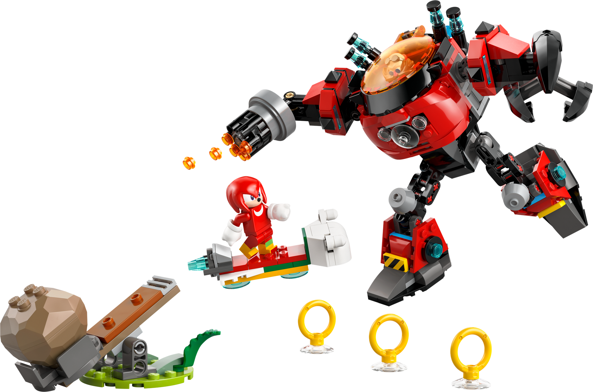LEGO Knuckles vs. Dr. Eggman Egg Crusher Mech — Set 77005