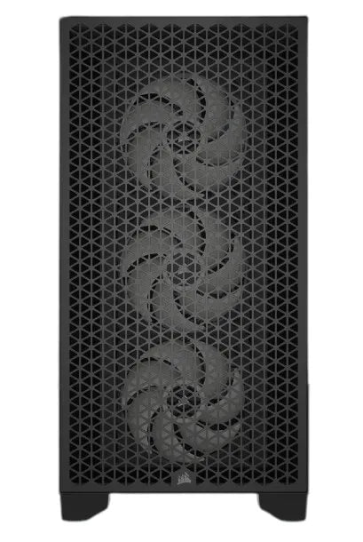 3000D RGB AIRFLOW Black Mid-Tower PC Case; 2x 3.5'' |  2x 2.5'' Drive Bays; Up to 360mm Radiator compatible; 3x 120mm fan incl