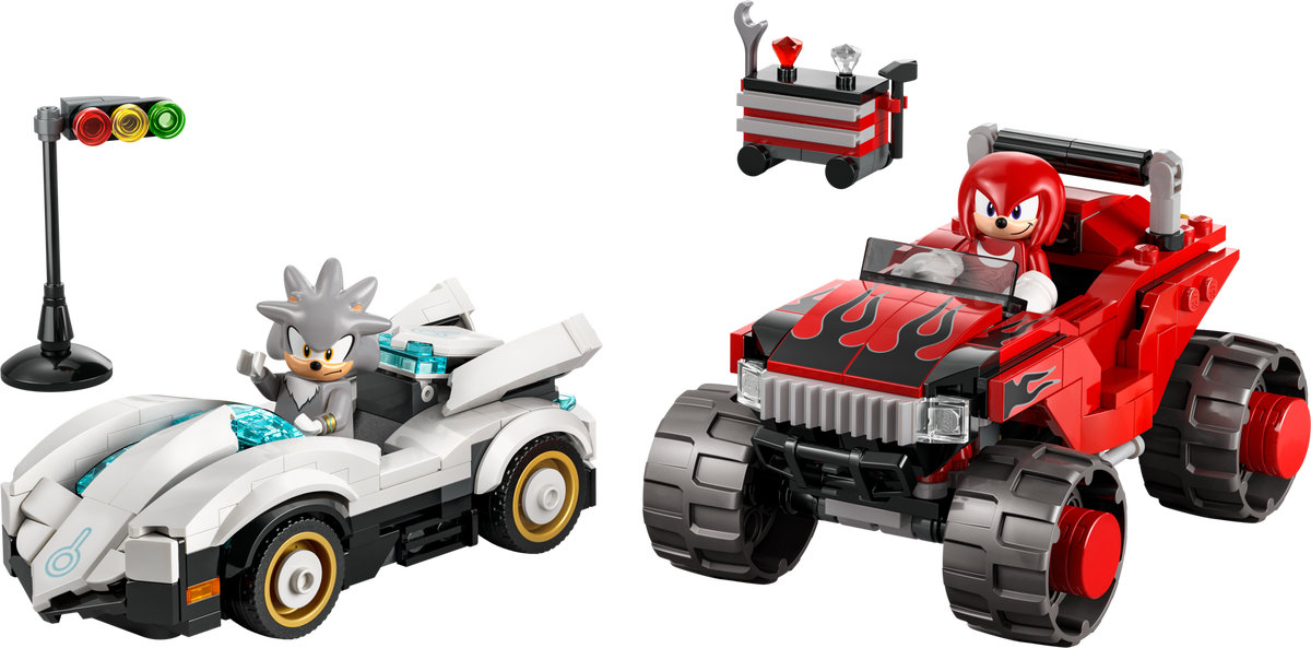 LEGO Silver'S Car Vs. Knuckles' Monster Truck — Set 77118