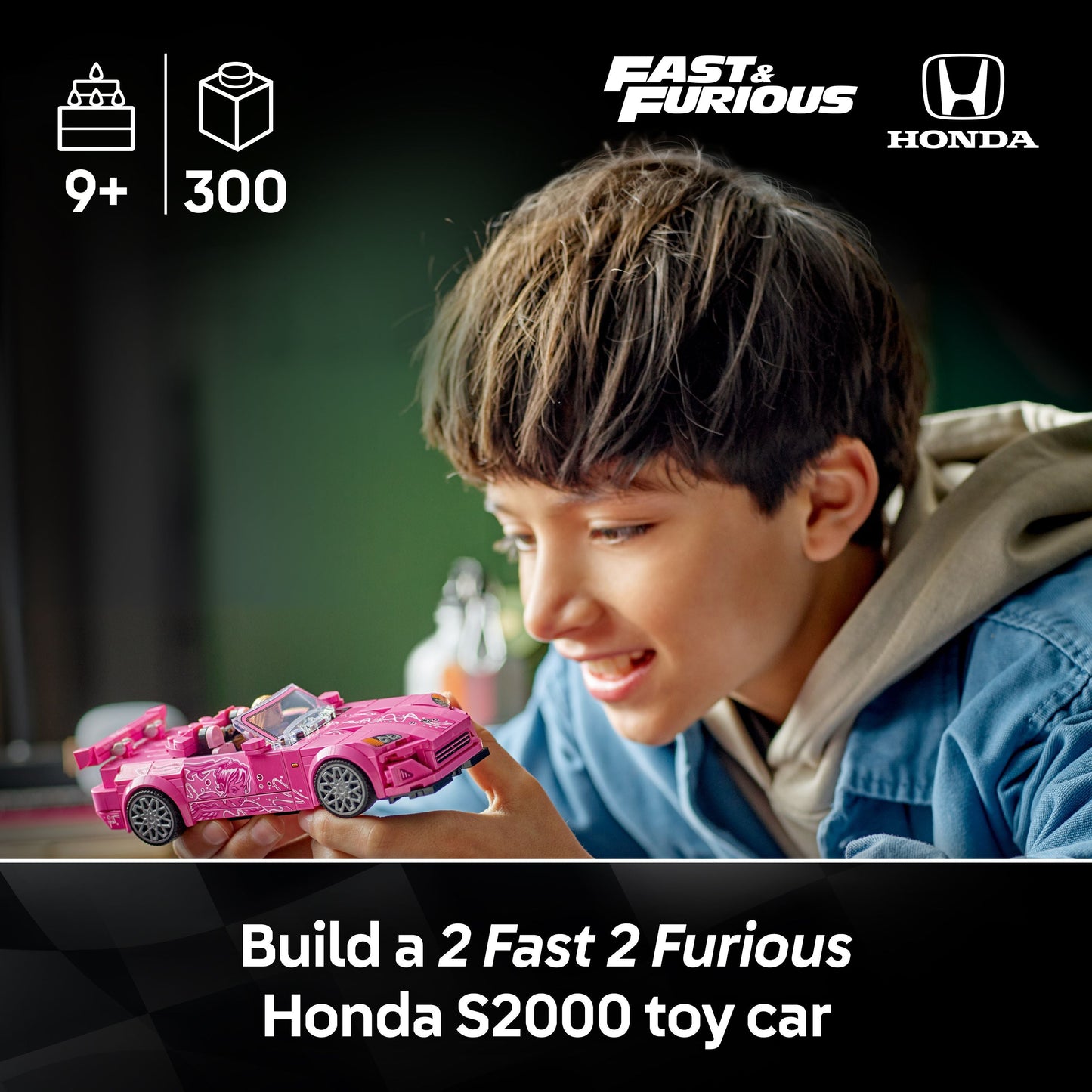 LEGO® Speed Champions 2 Fast 2 Furious Honda S2000 Pink Car Toy 77241