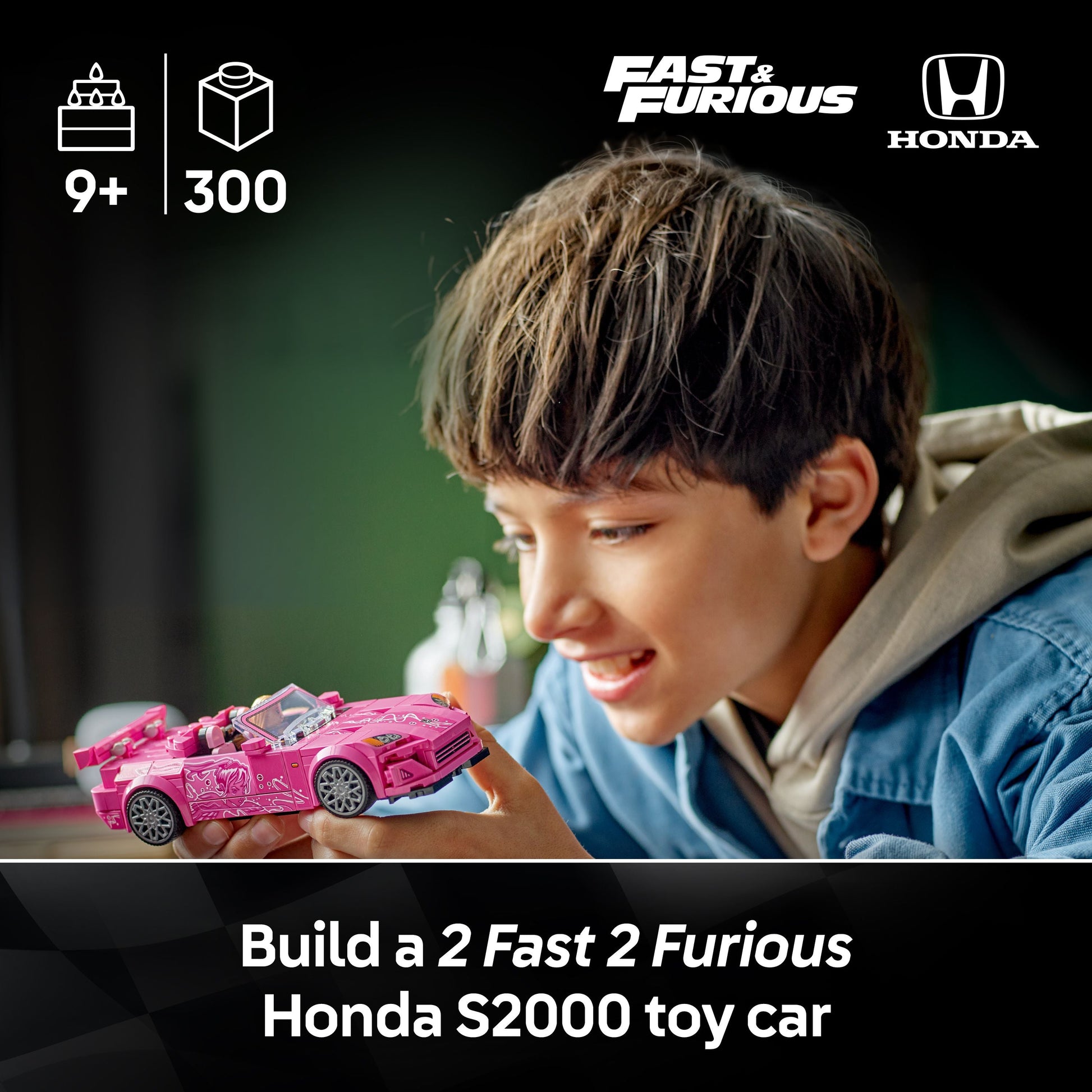 LEGO® Speed Champions 2 Fast 2 Furious Honda S2000 Pink Car Toy 77241