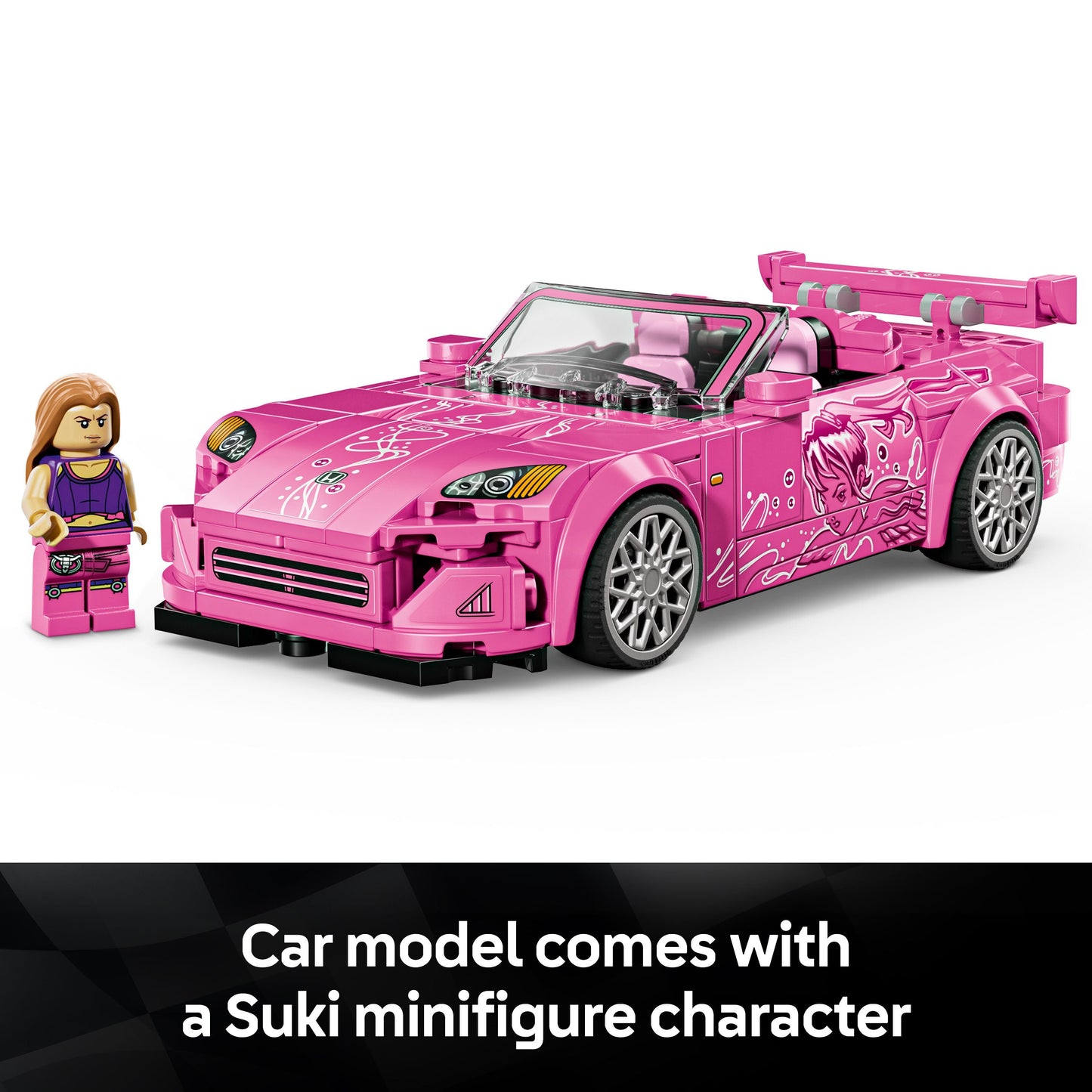 LEGO® Speed Champions 2 Fast 2 Furious Honda S2000 Pink Car Toy 77241