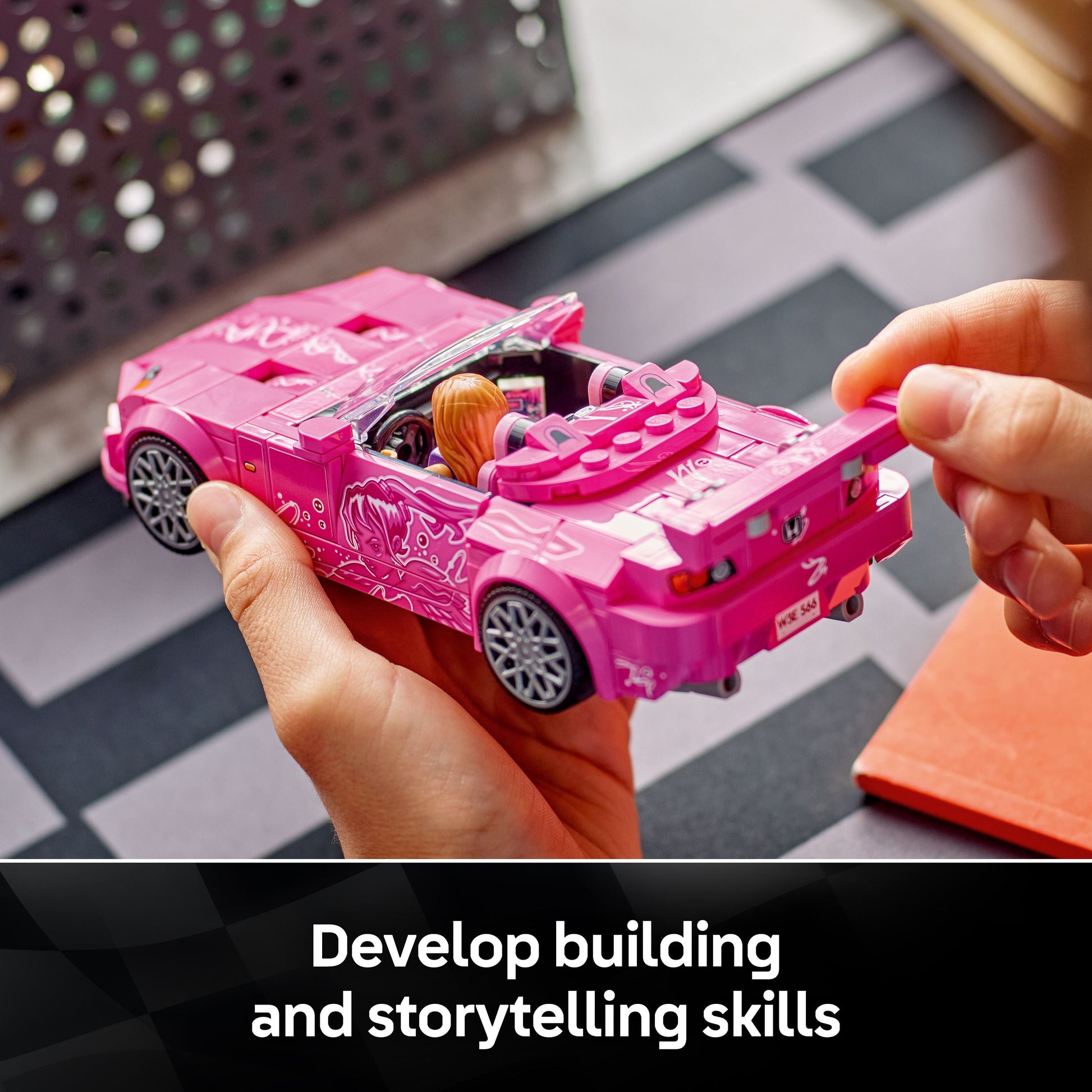 LEGO® Speed Champions 2 Fast 2 Furious Honda S2000 Pink Car Toy 77241