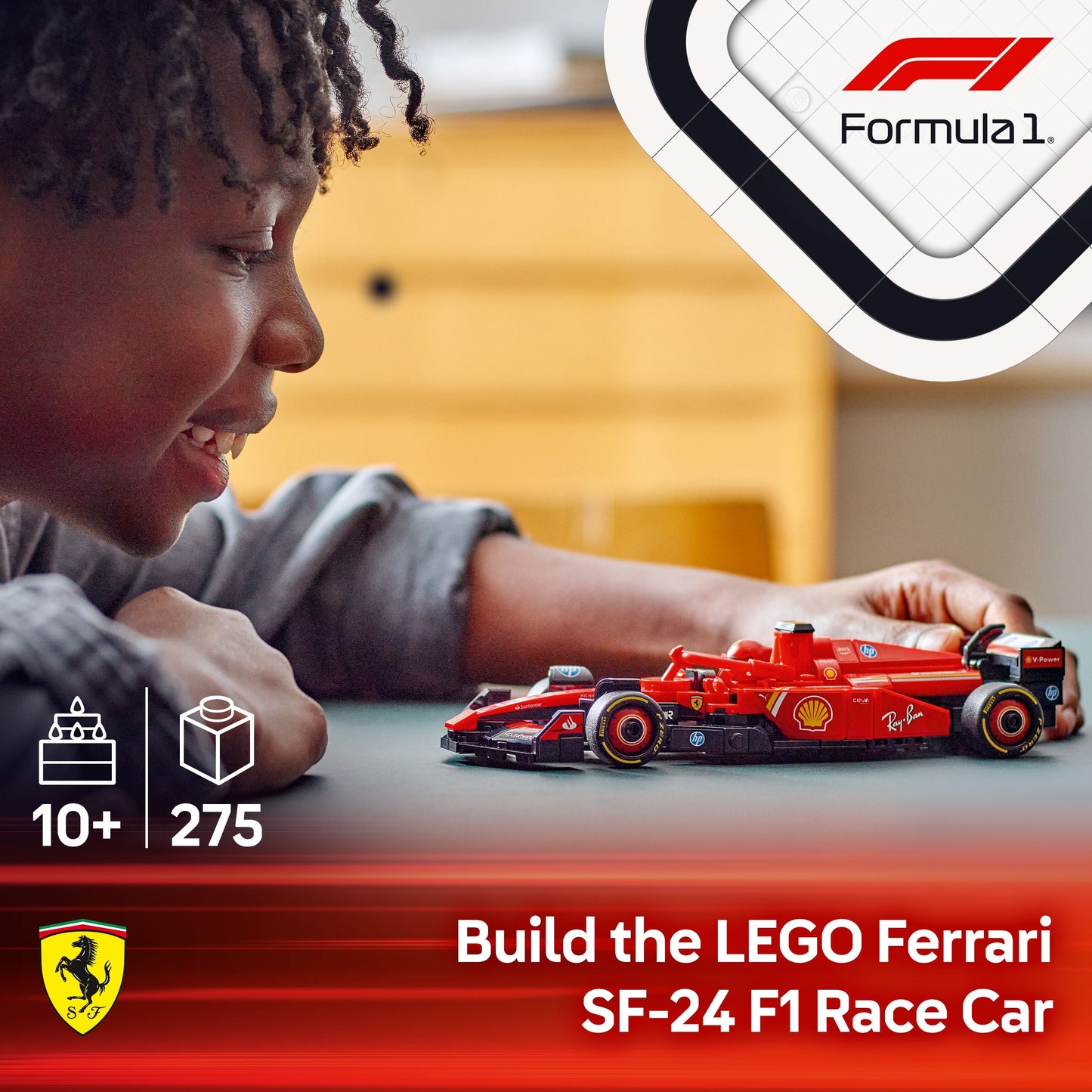 LEGO® Speed Champions Ferrari SF-24 F1® Race Car Driver Set 77242