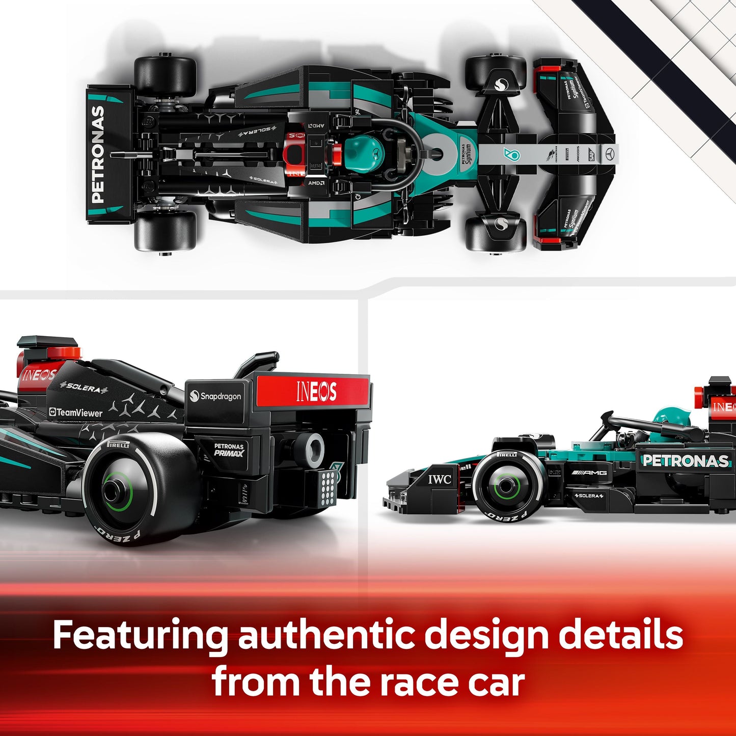 LEGO® Speed Champions Mercedes-AMG F1® W15 Race Car Toy Vehicle 77244