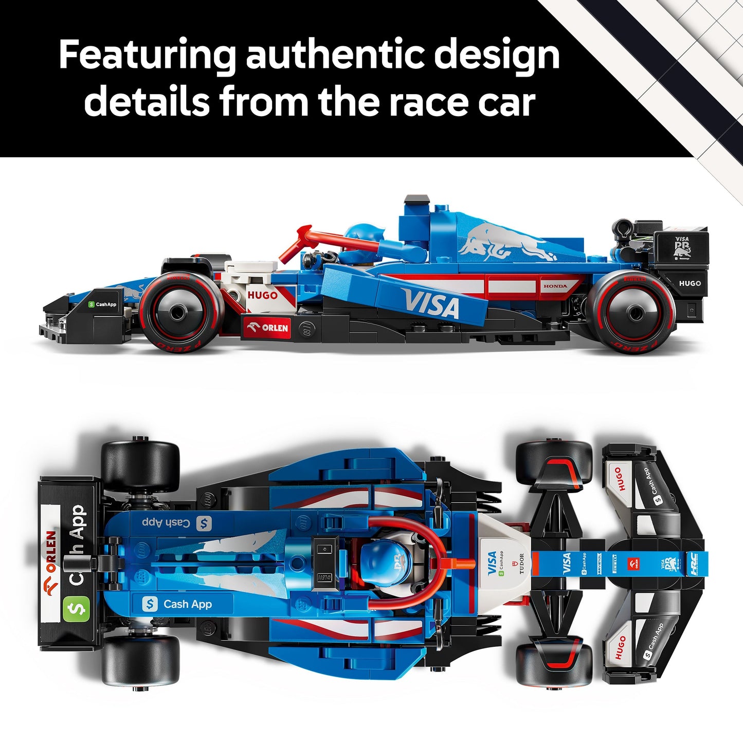 LEGO® Speed Champions Visa Cash App RB VCARB 01 F1® Race Car Vehicle Kit 77246