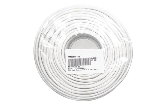 DSC Neo Keybus Cable, 50m Roll - 2 twisted pair unshielded, 0.5mm, DSC colour coded