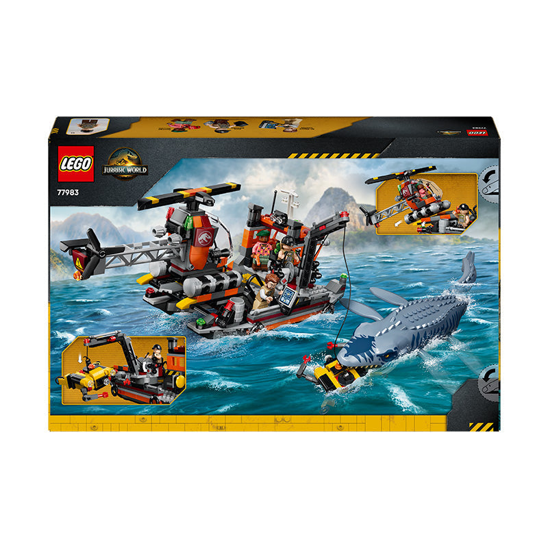 LEGO® Jurassic World Mosasaurus Dinosaur Boat Attack Toy 77983