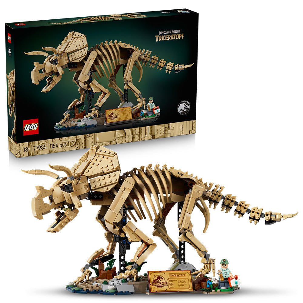 LEGO® Jurassic World Dinosaur Fossils: Triceratops Model Building Kit 77985