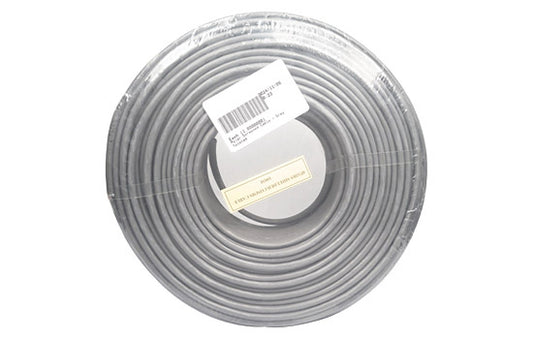 Mylar Screened Cable - grey, 3 pair twisted 100m roll, 0.22mm, stranded