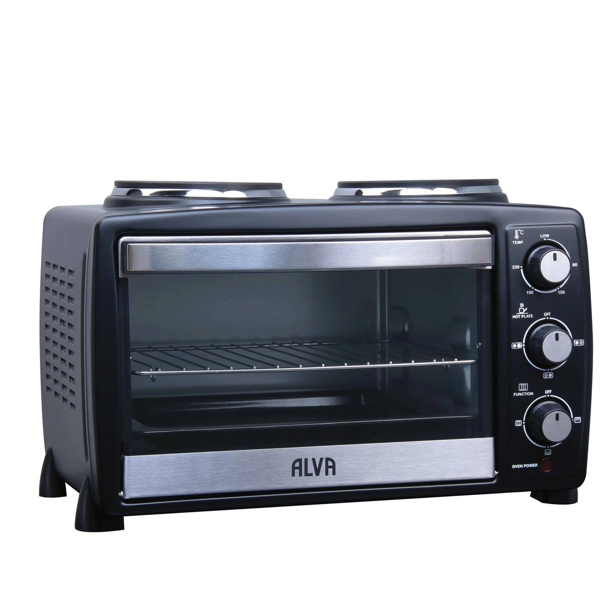 Alva Mini Kitchen - 20L Electric Oven With 2 Plate Stove