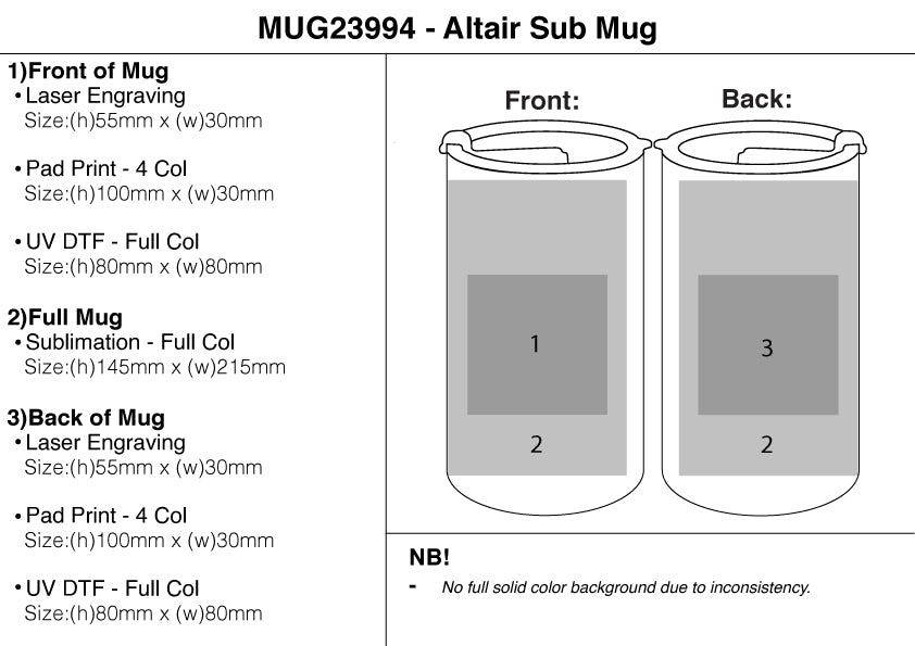 600ml Altair Sub Mug