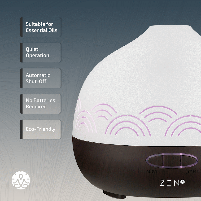 Zen Iridian Diffuser - Dark Wood