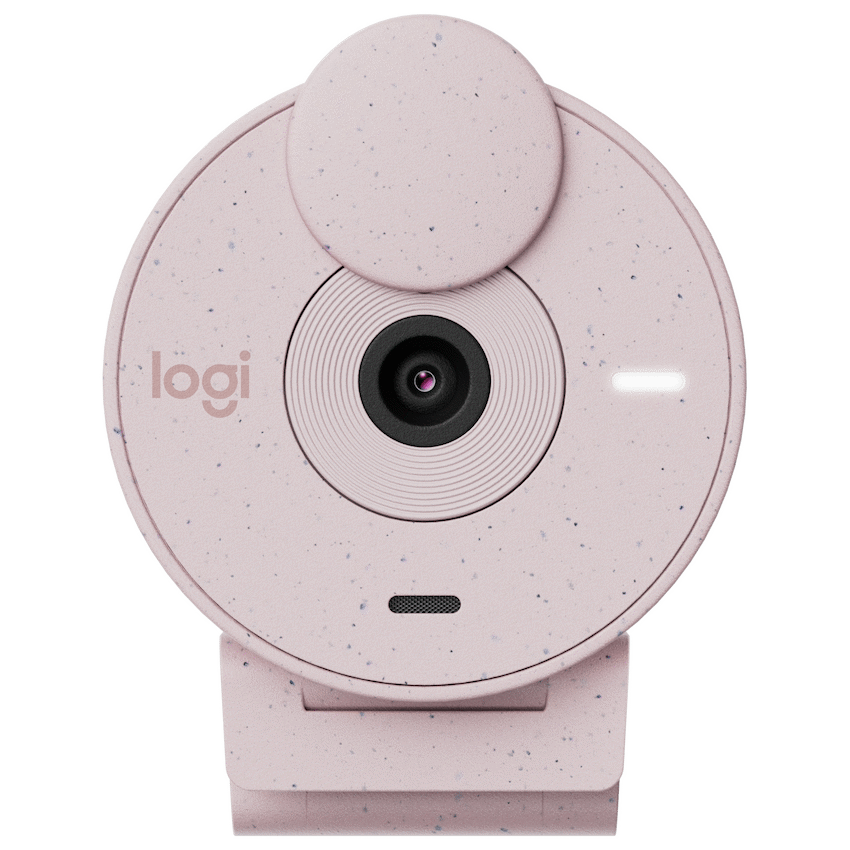 Logitech(R) Brio 300 Full HD Webcam - Rose - Guards On Duty Shop & Security Guards
