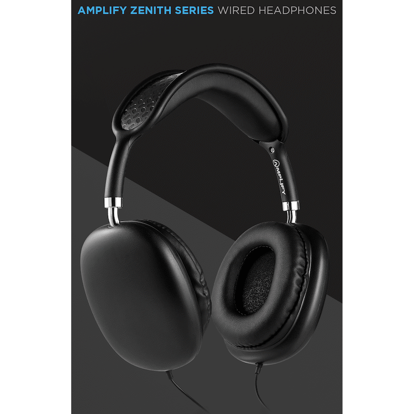 Amplify Zenith Series Aux Headphones - Black - Guards On Duty Shop & Security Guards