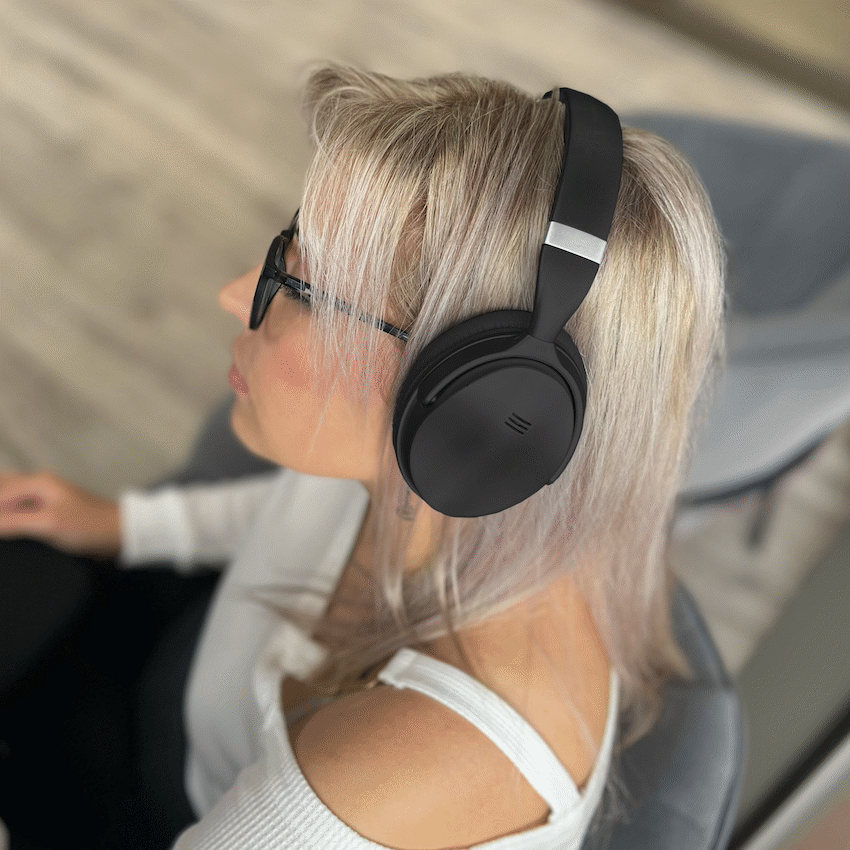 VolkanoX Silenco Series Active Noise-Cancelling Bluetooth Headphones - Black