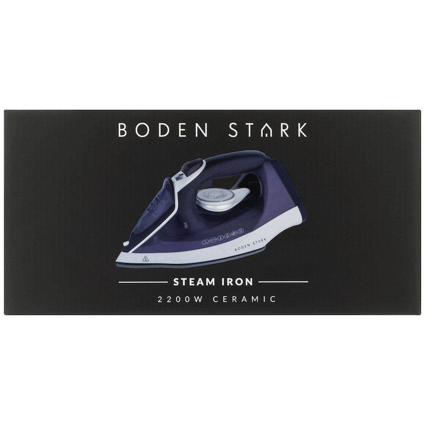 Boden Stark Ceramic Steam Iron - Purple - Guards On Duty Shop & Security Guards
