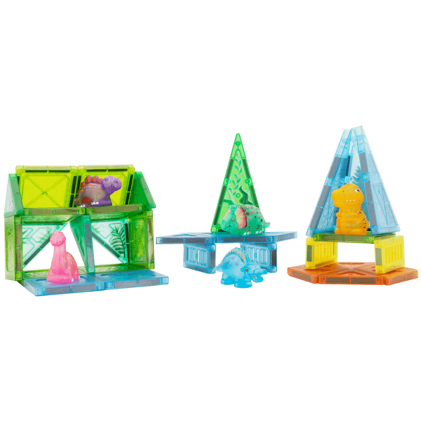 Edu-matic Mini-Mags 44pc Dinosaurs Magnetic Tiles - Guards On Duty Shop & Security Guards