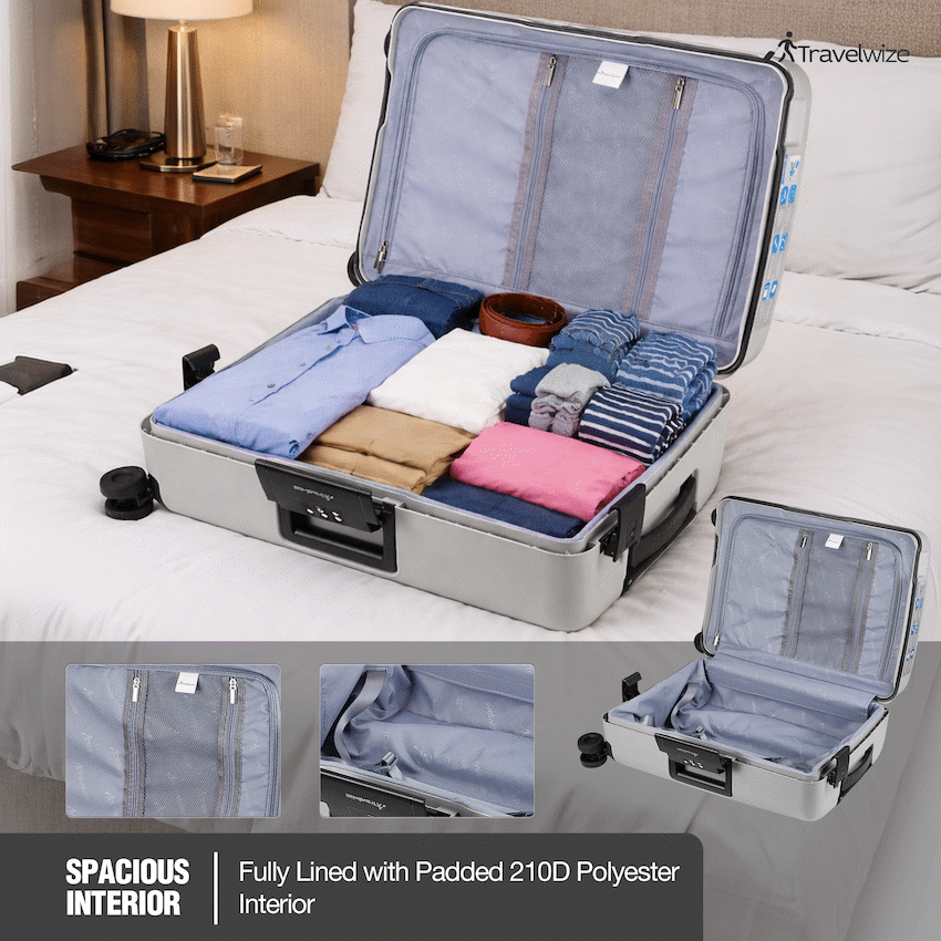 Travelwize Clipper PP 65cm 4-Wheel Spinner Luggage Nardo Grey