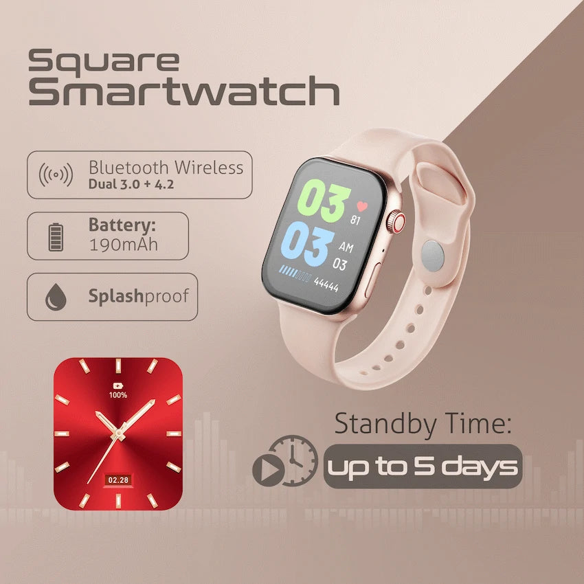 Amplify Challenge Series Square Smartwatch - Gold - Guards On Duty Shop & Security Guards
